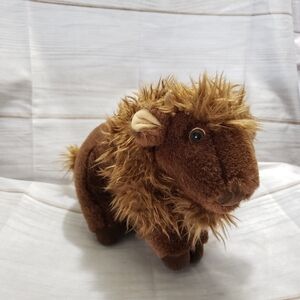 Mary Meyer Brown Buffalo Bison Plush 10" Stuffed Animal Toy Year 1991 Realistic